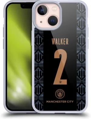 Head Case Designs Officially Licensed Manchester City Man City FC Kyle Walker 2020/21 Players Away Kit Group 2 Gel Case [Military Grade Protection] Compatible with Apple iPhone 13 Mini and MagSafe