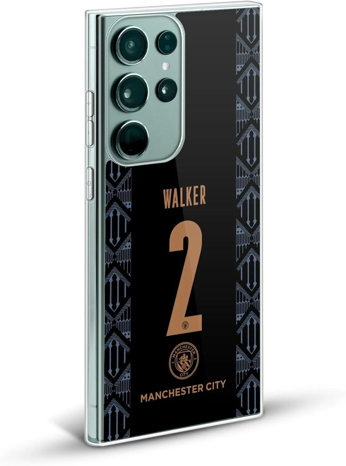 Head Case Designs Officially Licensed Manchester City Man City FC Kyle Walker 2020/21 Players Away Kit Group 2 Gel Case [Military Grade Protection] Compatible with Samsung Galaxy S23 5G and MagSafe