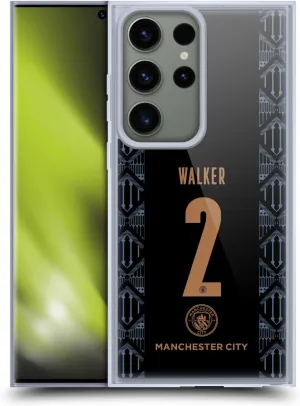 Head Case Designs Officially Licensed Manchester City Man City FC Kyle Walker 2020/21 Players Away Kit Group 2 Gel Case [Military Grade Protection] Compatible with Samsung Galaxy S23 Ultra 5G/MagSafe