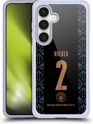 Head Case Designs Officially Licensed Manchester City Man City FC Kyle Walker 2020/21 Players Away Kit Group 2 Gel Case [Military Grade Protection] Compatible with Samsung Galaxy S24 5G and MagSafe