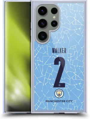 Head Case Designs Officially Licensed Manchester City Man City FC Kyle Walker 2020/21 Players Home Kit Group 2 Gel Case [Military Grade Protection] Compatible with Samsung Galaxy S24 Ultra 5G/MagSafe