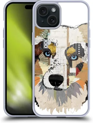 Head Case Designs Officially Licensed Michel Keck Australian Shepherd Dogs 3 Gel Case [Military Grade Protection] Compatible with Apple iPhone 15 Plus and Compatible with MagSafe