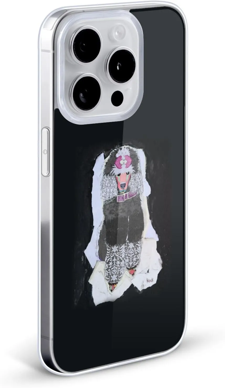 Head Case Designs Officially Licensed Michel Keck Poodle Animal Collage Gel Case [Military Grade Protection] Compatible with Apple iPhone 16e
