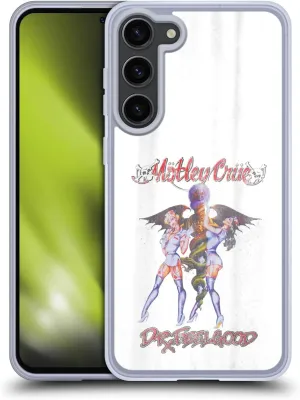Head Case Designs Officially Licensed Motley Crue Dr. Feelgood Vintage Key Art Soft Gel Case [Military Grade Protection] Compatible with Samsung Galaxy S23  5G