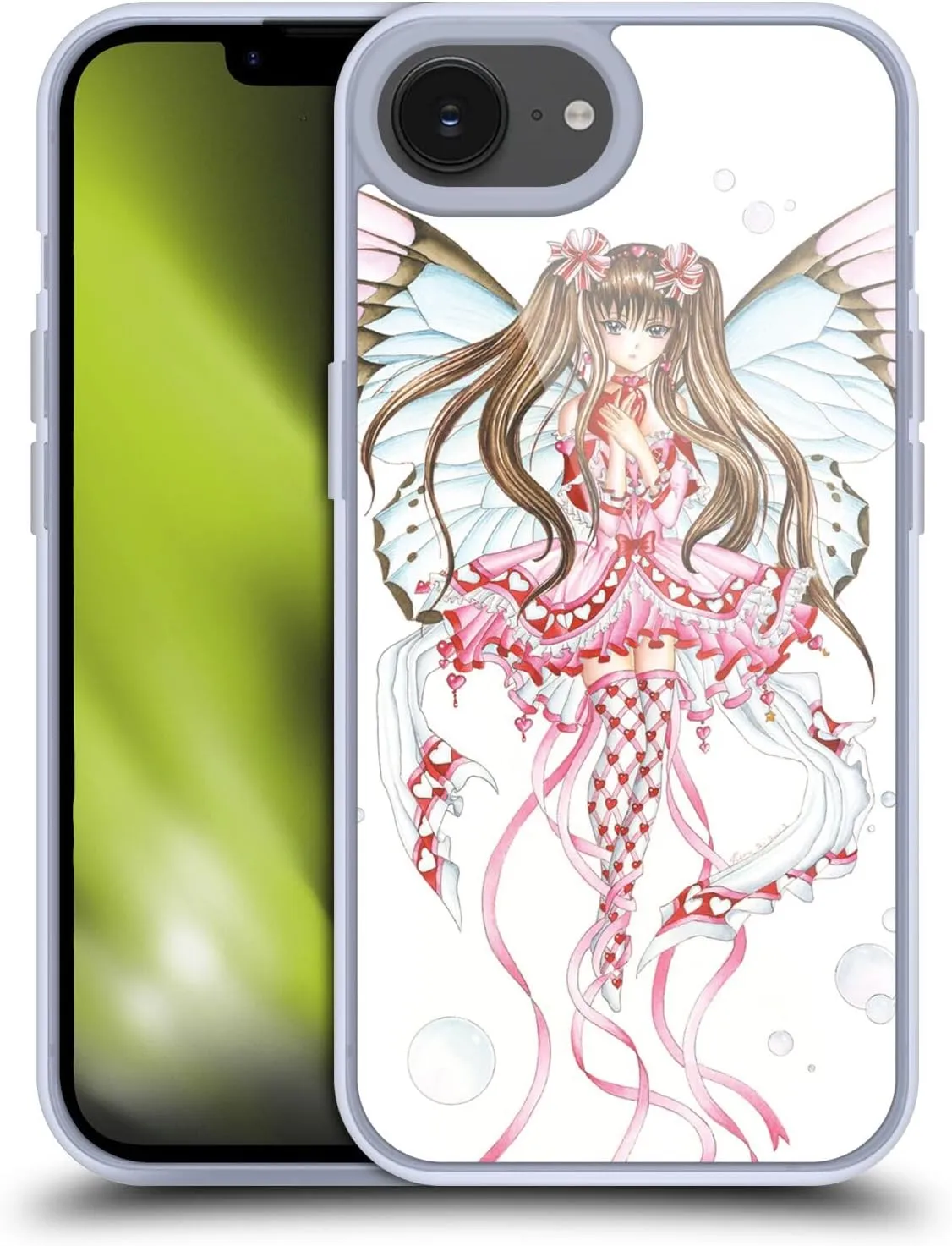 Head Case Designs Officially Licensed Nene Thomas Champagne Anime Pink Fairies Soft Gel Case [Military Grade Protection] Compatible with Apple iPhone 16e