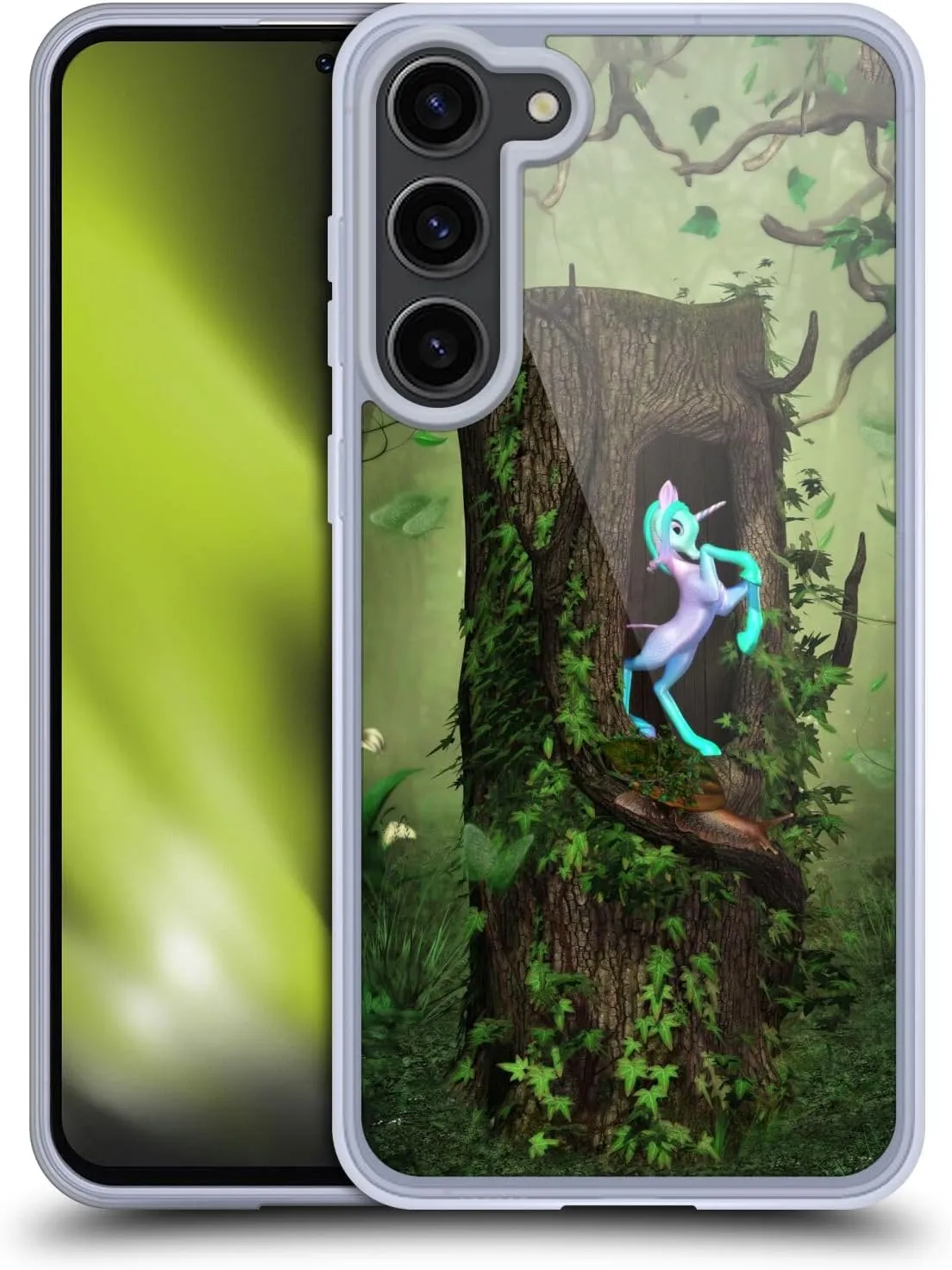 Head Case Designs Officially Licensed Simone Gatterwe Secret Wood Lands and Places Gel Case [Military Grade Protection] Compatible with Samsung Galaxy S23  5G and Compatible with MagSafe
