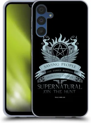 Head Case Designs Officially Licensed Supernatural Saving People Logo Vectors Gel Case [Military Grade Protection] Compatible with Samsung Galaxy A15