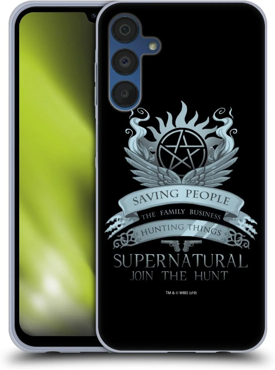 Head Case Designs Officially Licensed Supernatural Saving People Logo Vectors Gel Case [Military Grade Protection] Compatible with Samsung Galaxy A15