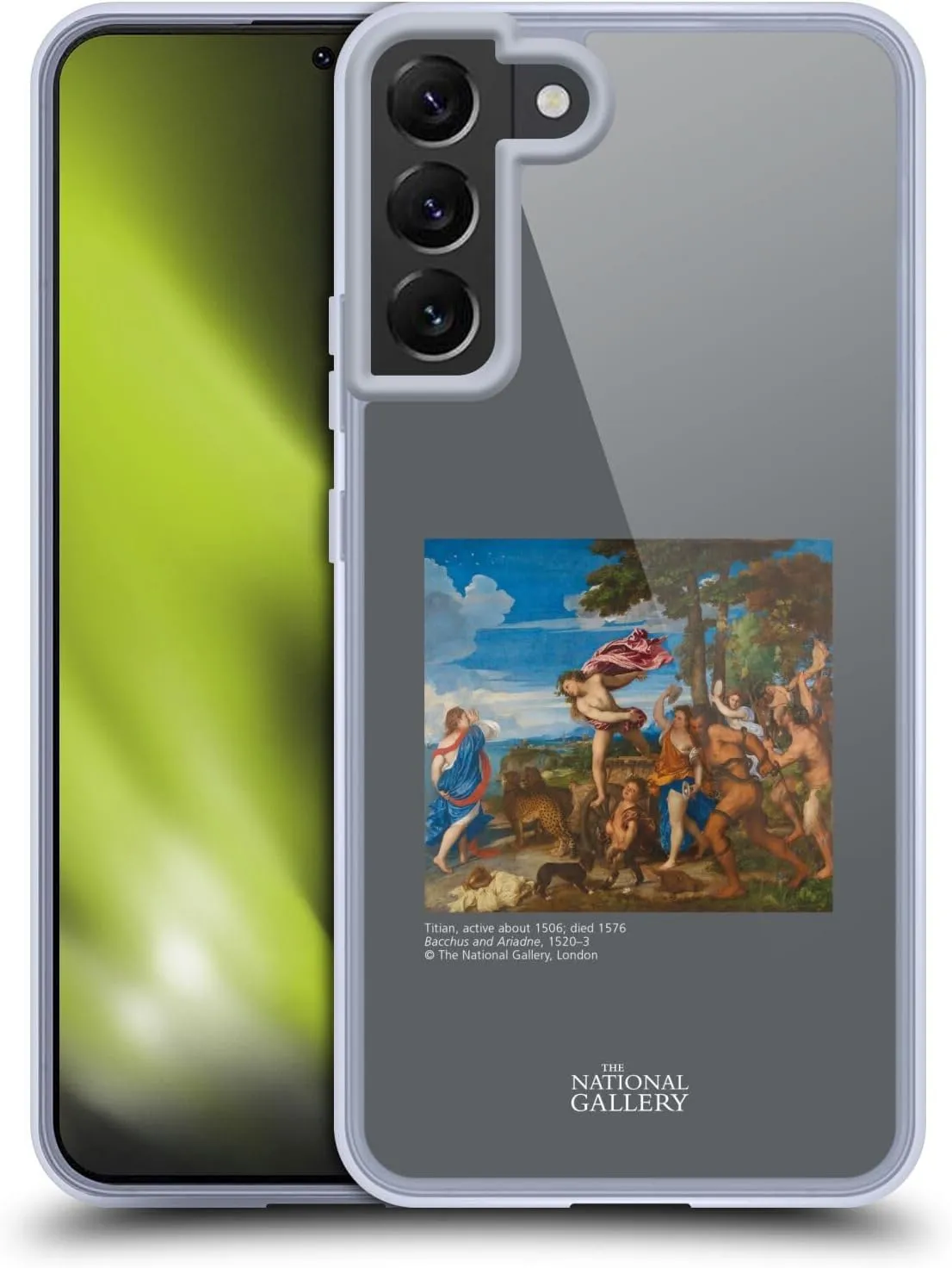 Head Case Designs Officially Licensed The National Gallery Bacchus and Ariadne People Soft Gel Case [Military Grade Protection] Compatible with Samsung Galaxy S22  5G