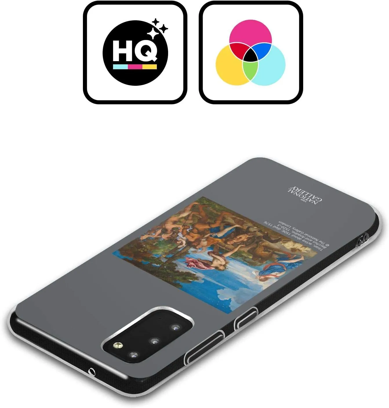 Head Case Designs Officially Licensed The National Gallery Bacchus and Ariadne People Soft Gel Case [Military Grade Protection] Compatible with Samsung Galaxy S22  5G