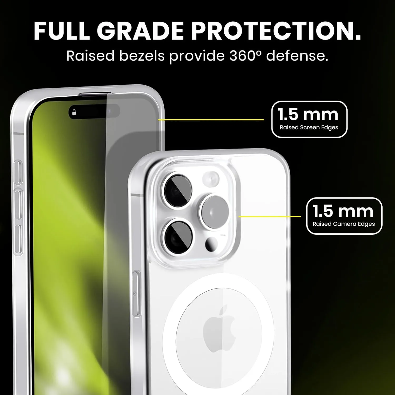 Head Case Designs Officially Licensed Vincent HIE Beware of Dog Canidae Gel Case [Military Grade Protection] Compatible with Apple iPhone 16 and Compatible with MagSafe