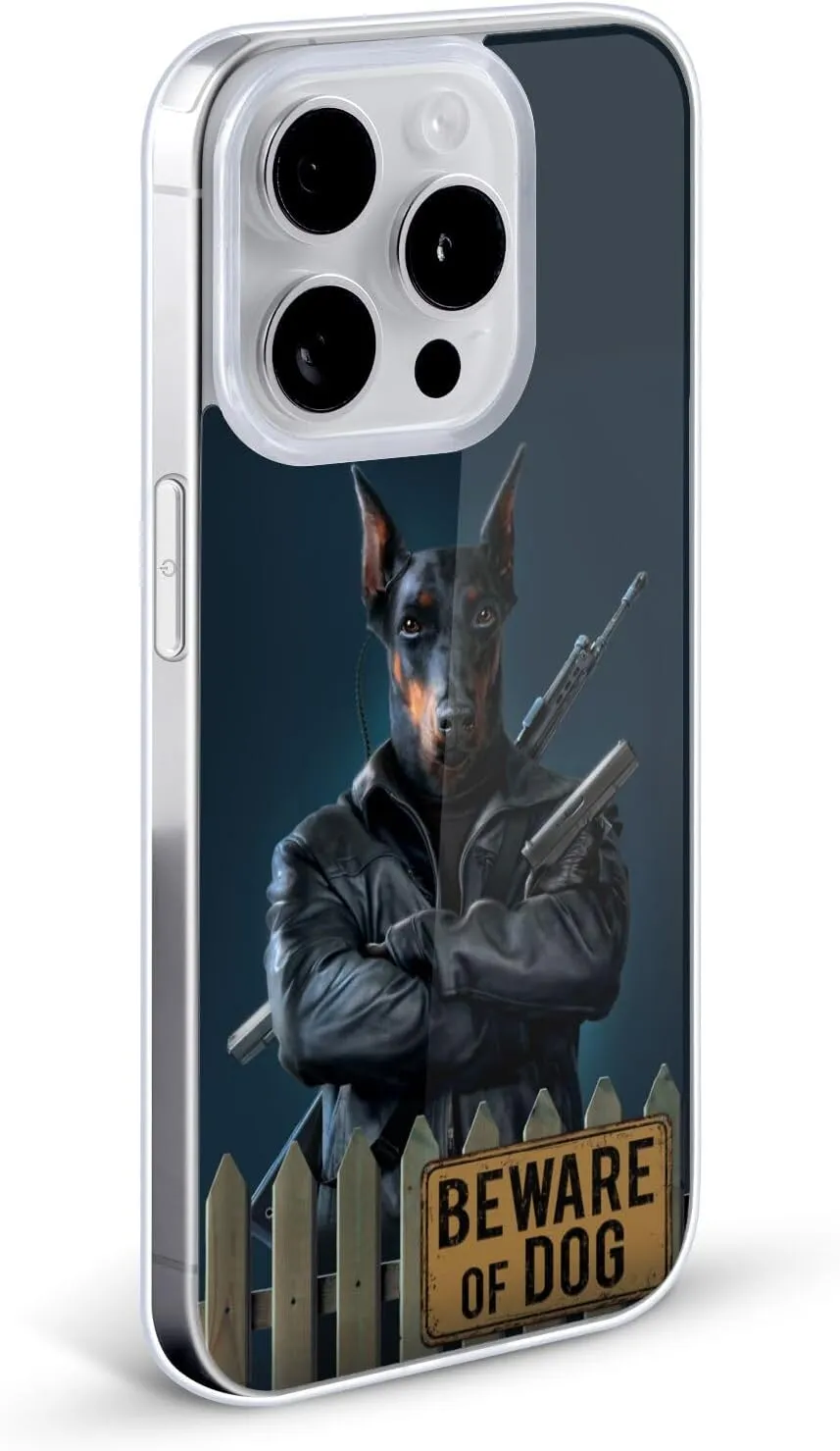 Head Case Designs Officially Licensed Vincent HIE Beware of Dog Canidae Gel Case [Military Grade Protection] Compatible with Apple iPhone 16 and Compatible with MagSafe