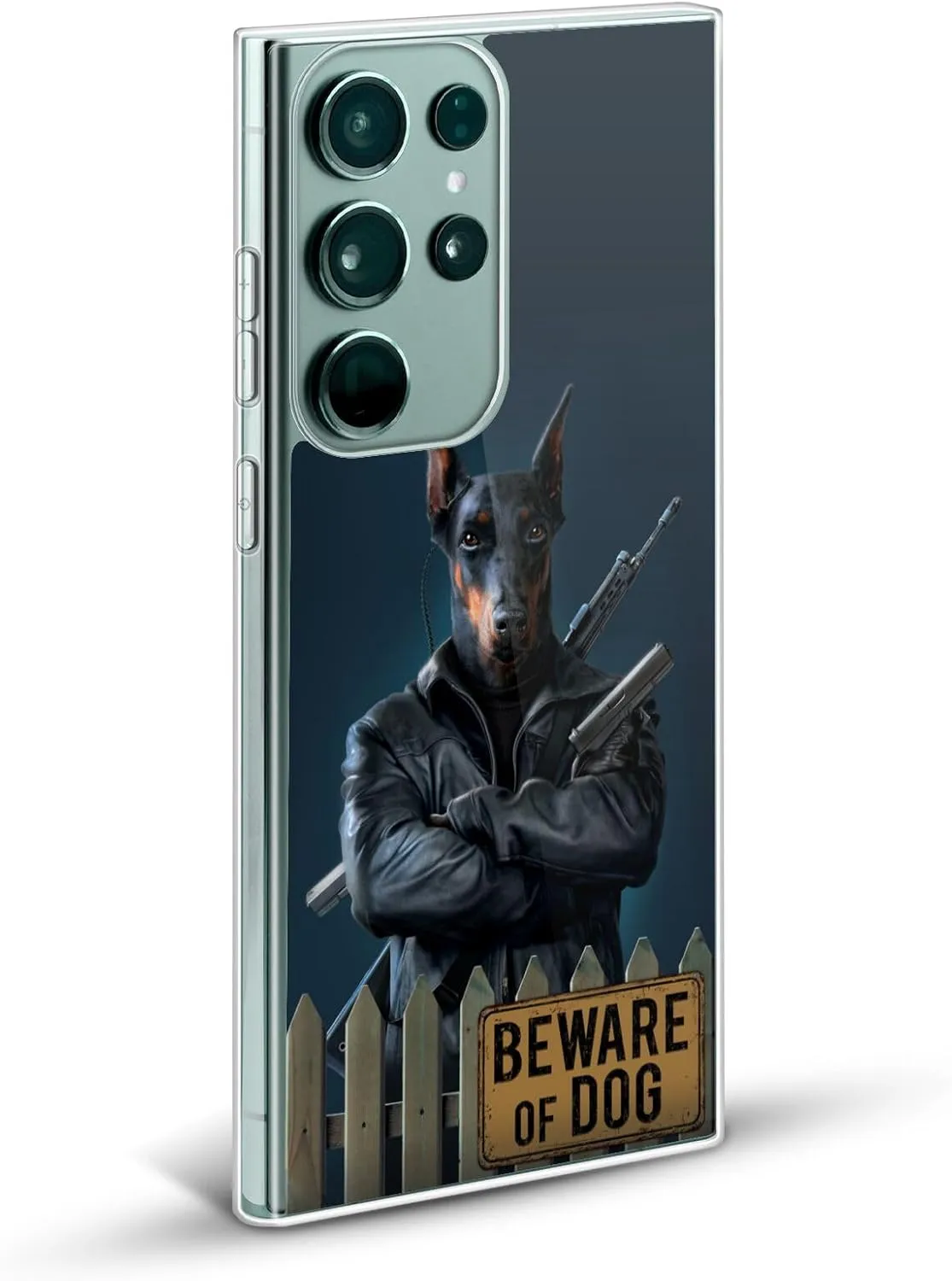 Head Case Designs Officially Licensed Vincent HIE Beware of Dog Canidae Gel Case [Military Grade Protection] Compatible with Samsung Galaxy S23  5G and Compatible with MagSafe