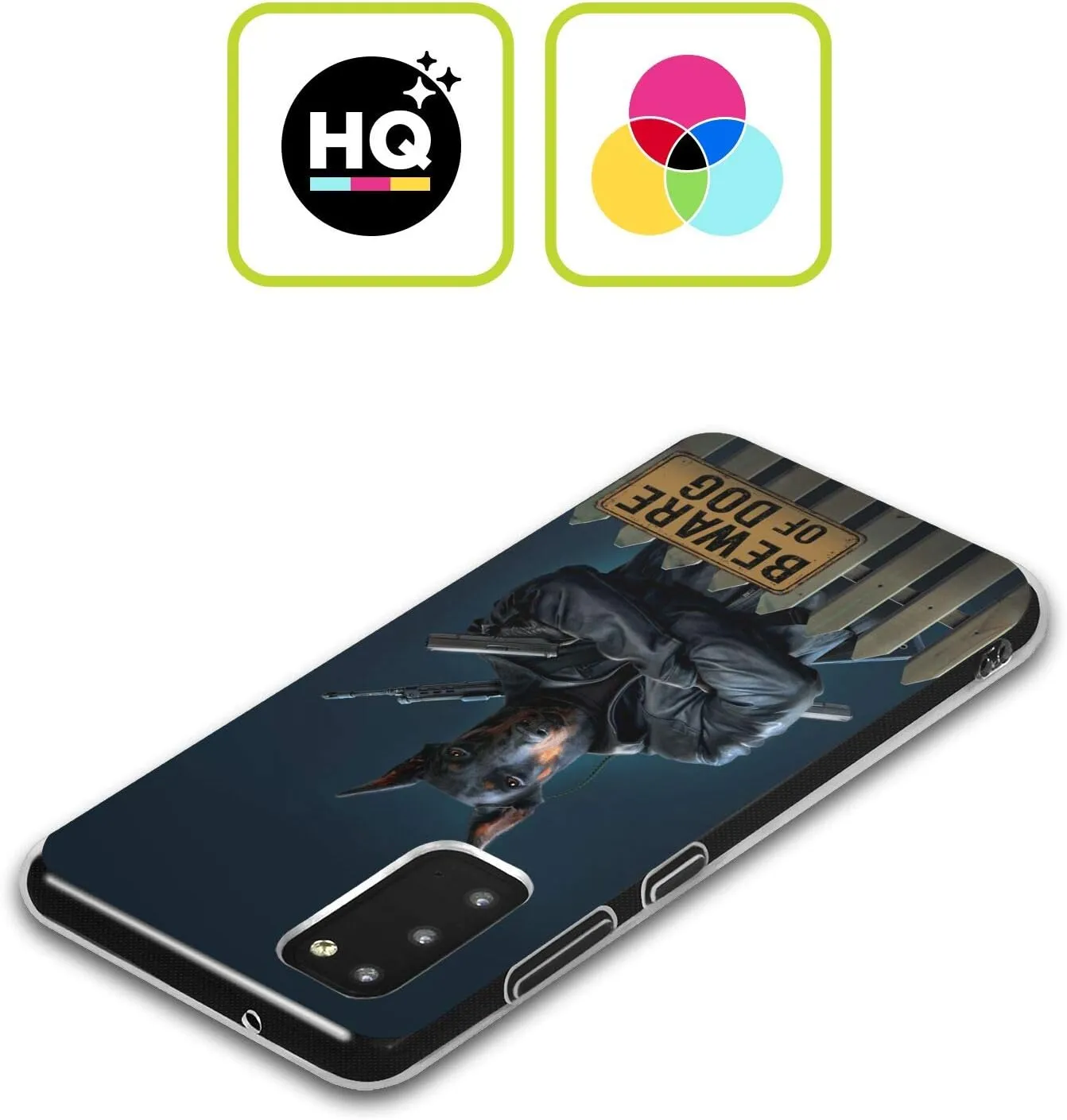 Head Case Designs Officially Licensed Vincent HIE Beware of Dog Canidae Soft Gel Case [Military Grade Protection] Compatible with Galaxy A33 5G (2022)