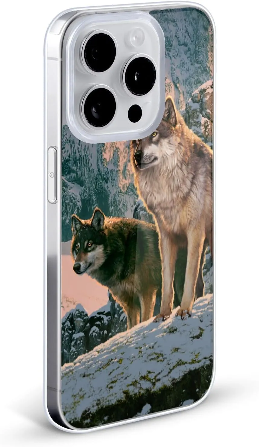 Head Case Designs Officially Licensed Vincent HIE Wolf Couple Canidae Gel Case [Military Grade Protection] Compatible with Apple iPhone 14 Plus and Compatible with MagSafe