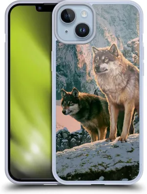 Head Case Designs Officially Licensed Vincent HIE Wolf Couple Canidae Gel Case [Military Grade Protection] Compatible with Apple iPhone 14 Plus and Compatible with MagSafe