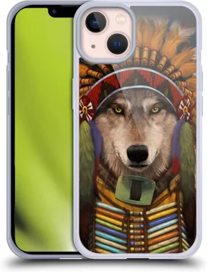 Head Case Designs Officially Licensed Vincent HIE Wolf Spirit Chief Canidae Gel Case [Military Grade Protection] Compatible with Apple iPhone 13 and Compatible with MagSafe