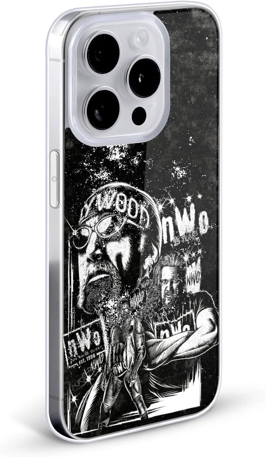 Head Case Designs Officially Licensed WWE Fathead Superstar NWO Gel Case [Military Grade Protection] Compatible with Apple iPhone 12 Mini