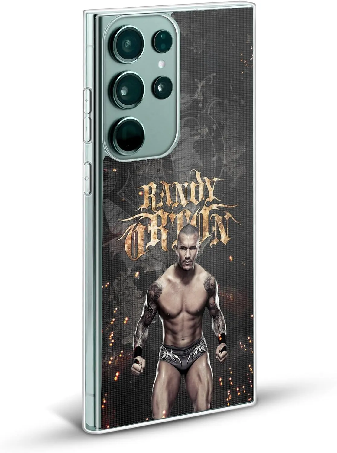 Head Case Designs Officially Licensed WWE LED Image Randy Orton Gel Case [Military Grade Protection] Compatible with Samsung Galaxy S23 Ultra 5G and Compatible with MagSafe