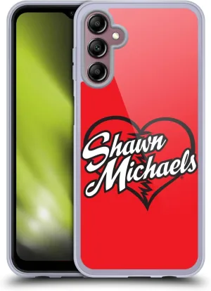 Head Case Designs Officially Licensed WWE Logo Shawn Michaels Soft Gel Case [Military Grade Protection] Compatible with Samsung Galaxy A14 5G