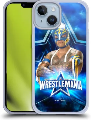 Head Case Designs Officially Licensed WWE Rey Mysterio Wrestlemania 38 Superstars Gel Case [Military Grade Protection] Compatible with Apple iPhone 14 and Compatible with MagSafe