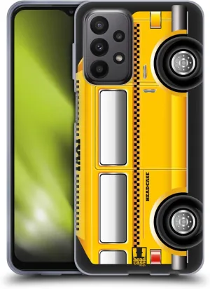 Head Case Designs Taxi Van Yellow Cab Soft Gel Case [Military Grade Protection] Compatible with Samsung Galaxy A23 / 5G (2022)