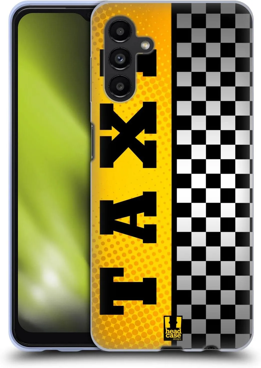 Head Case Designs Taxi Yellow Cab Gel Case [Military Grade Protection] Compatible with Samsung Galaxy A13 5G (2021)