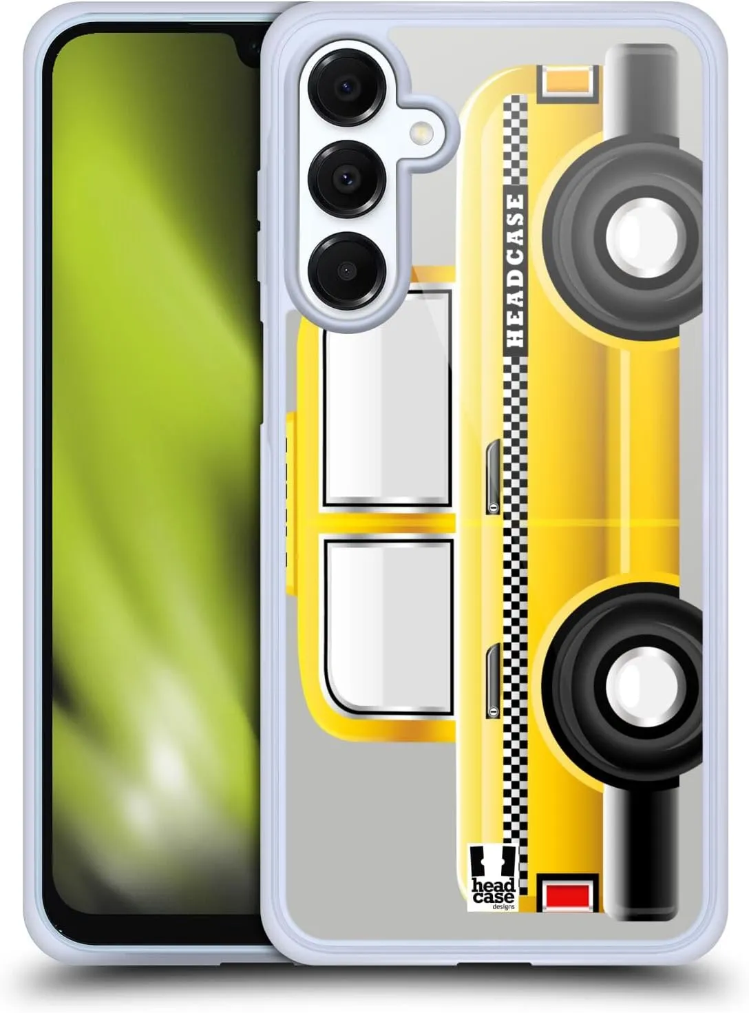Head Case Designs Taxicab Yellow Cab Soft Gel Case [Military Grade Protection] Compatible with Samsung Galaxy A16 5G