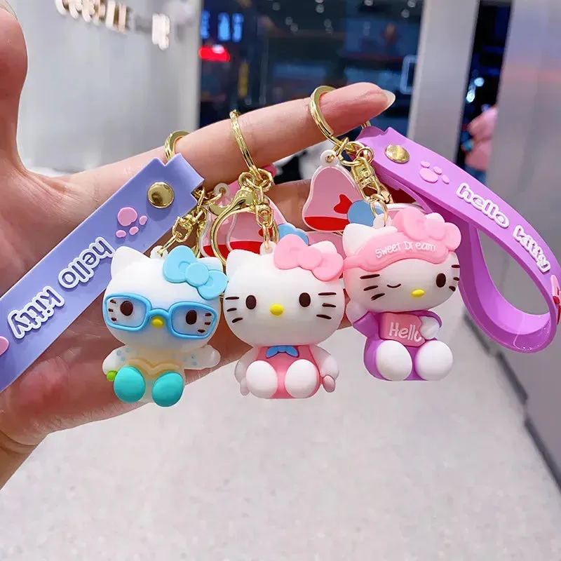 Hello Kitty Style Spectrum Keychain