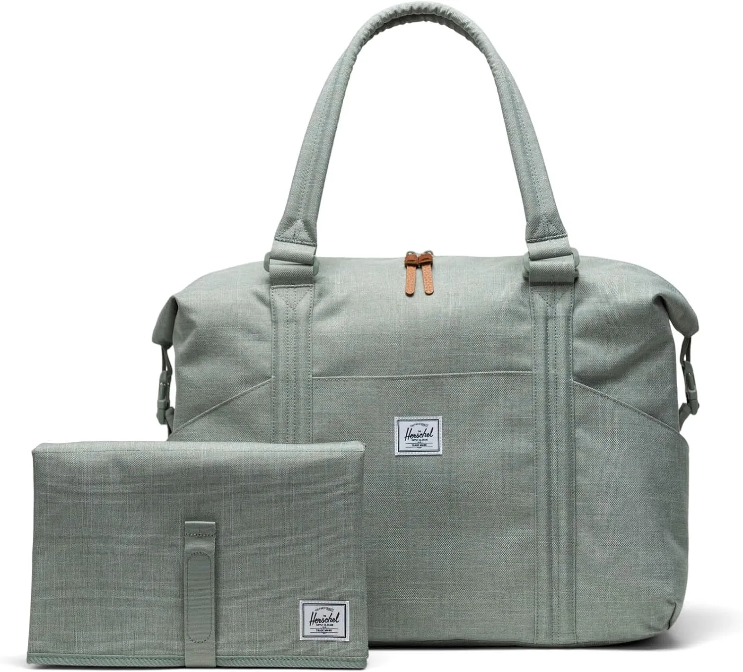 Herschel Supply Co. Strand Duffle Diaper Bag, Iceberg Green Crosshatch