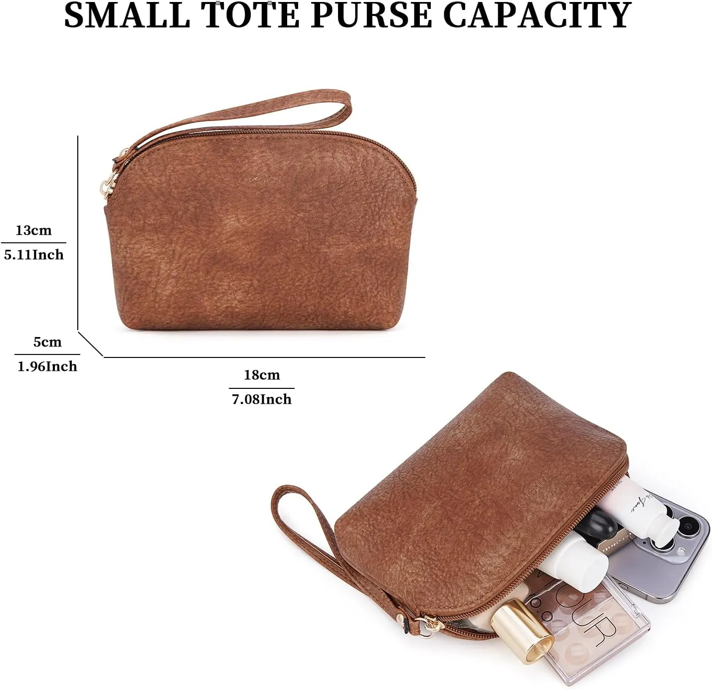 HKCLUF Crossbody Bag Purse for Women 2PCS/Set Leather Hobo Handbag Wallet Set With 2Adjustable Guitar Strap Shoulder Bag