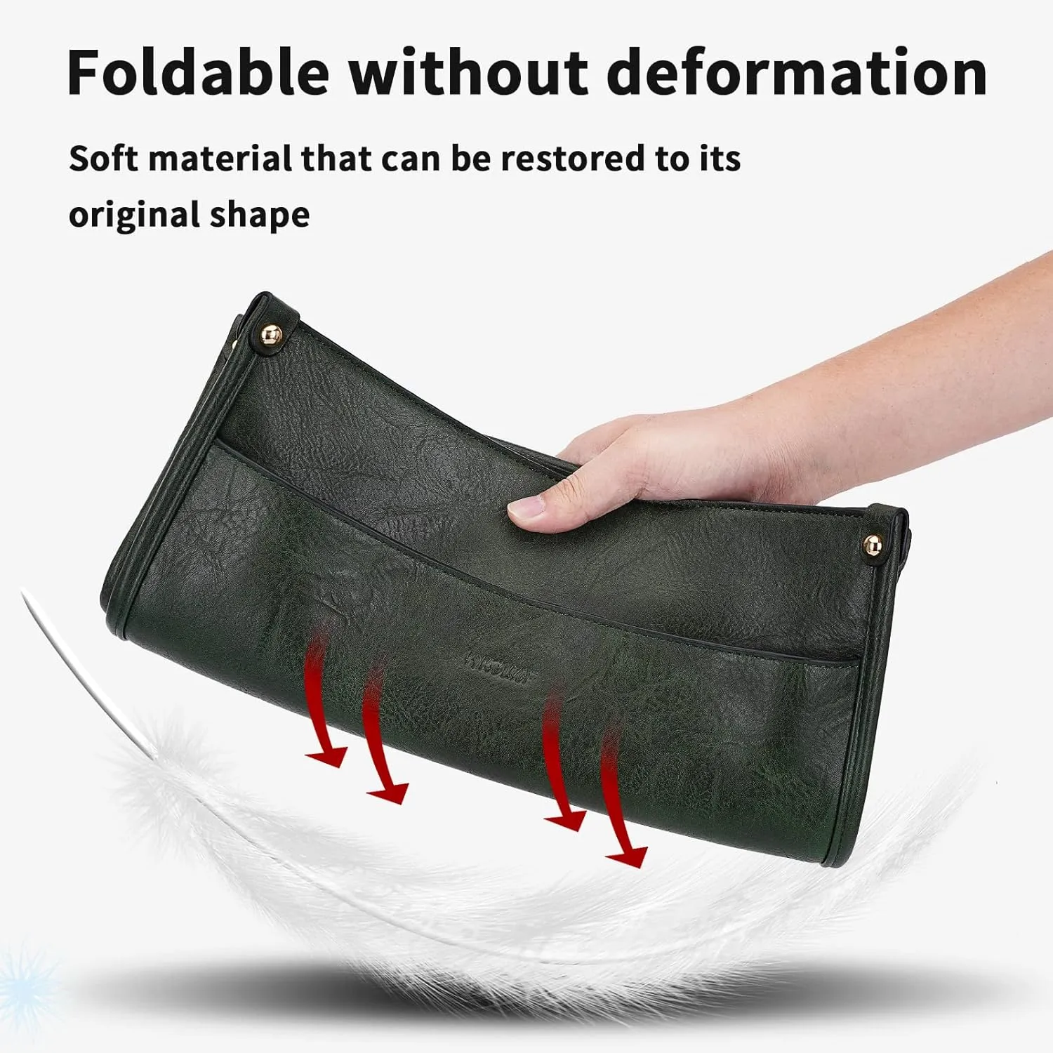 HKCLUF Crossbody Bags for Women Trendy Vegan Leather Hobo Handbags With 2PCS Adjustable Guitar Strap Shoulder Bucket Bags