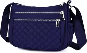 Hobo Bags for Women Casual Quilted Crossbody Purse Waterproof Shoulder Messenger Bag Lightweight Pocketbooks