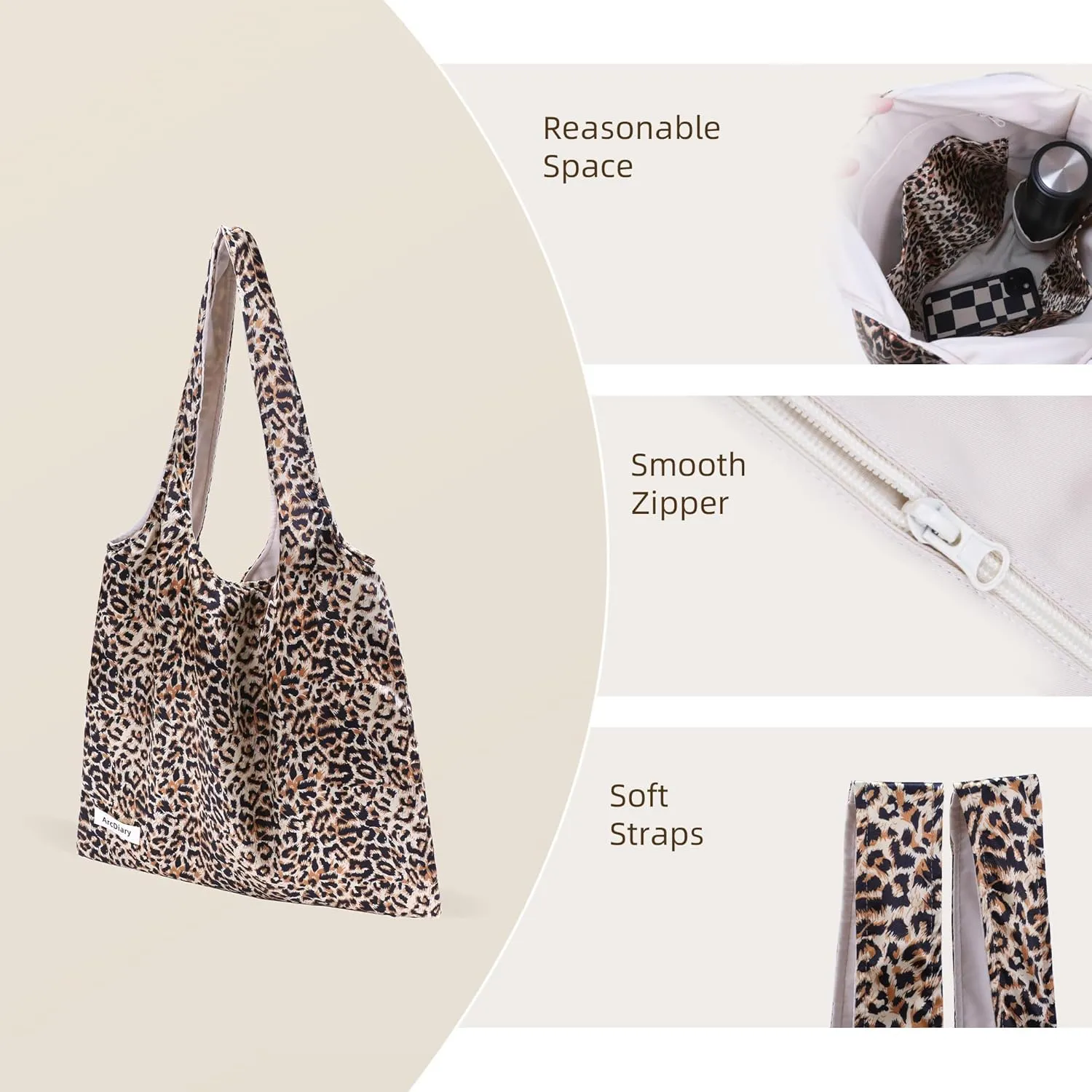 Hobo Bags for Women, Large Capacity Designer Shoulder Tote Bag with Zipper
