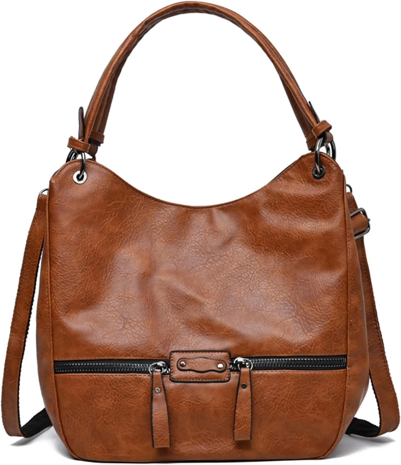 Hobo Bags for Women Large Top Handle Purse PU Leather Shoulder Bags-with Adjustable Strap