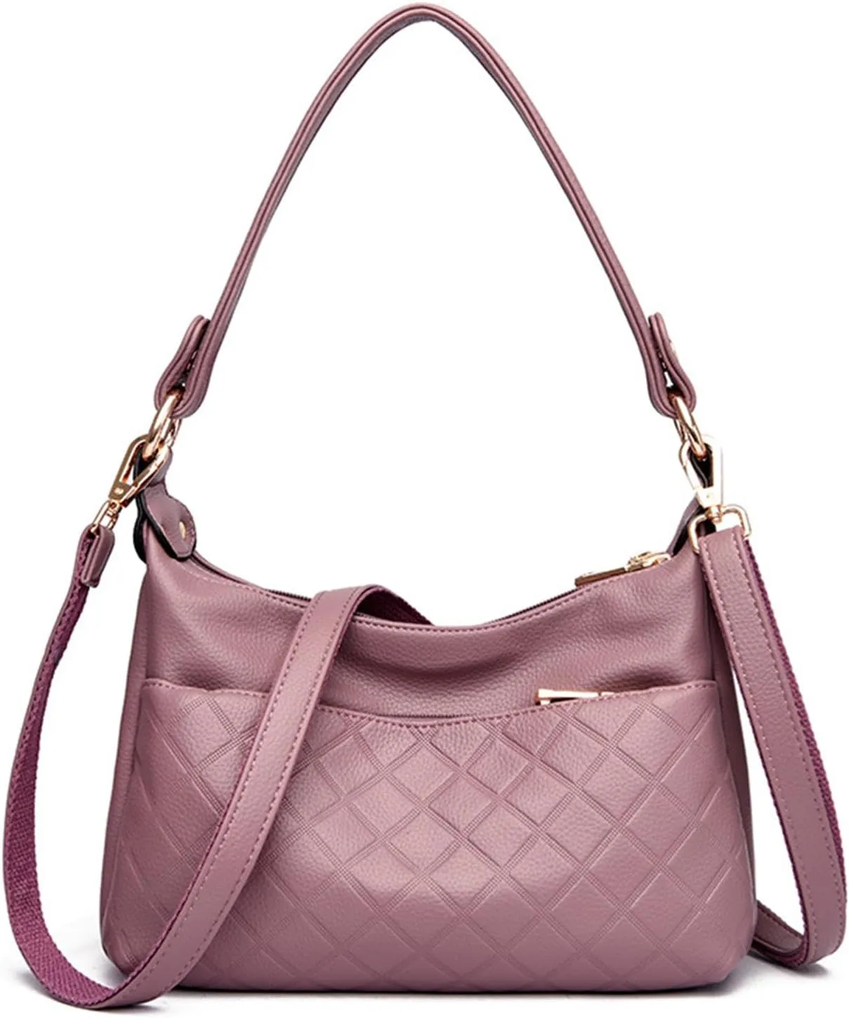 Hobo Bags for Women PU Leather Crossbody Purses Trendy Shoulder Handbag Tote Bag Satchel Bag