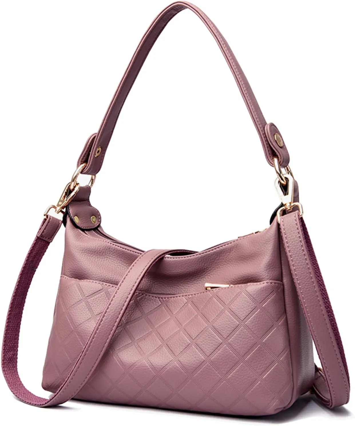 Hobo Bags for Women PU Leather Crossbody Purses Trendy Shoulder Handbag Tote Bag Satchel Bag