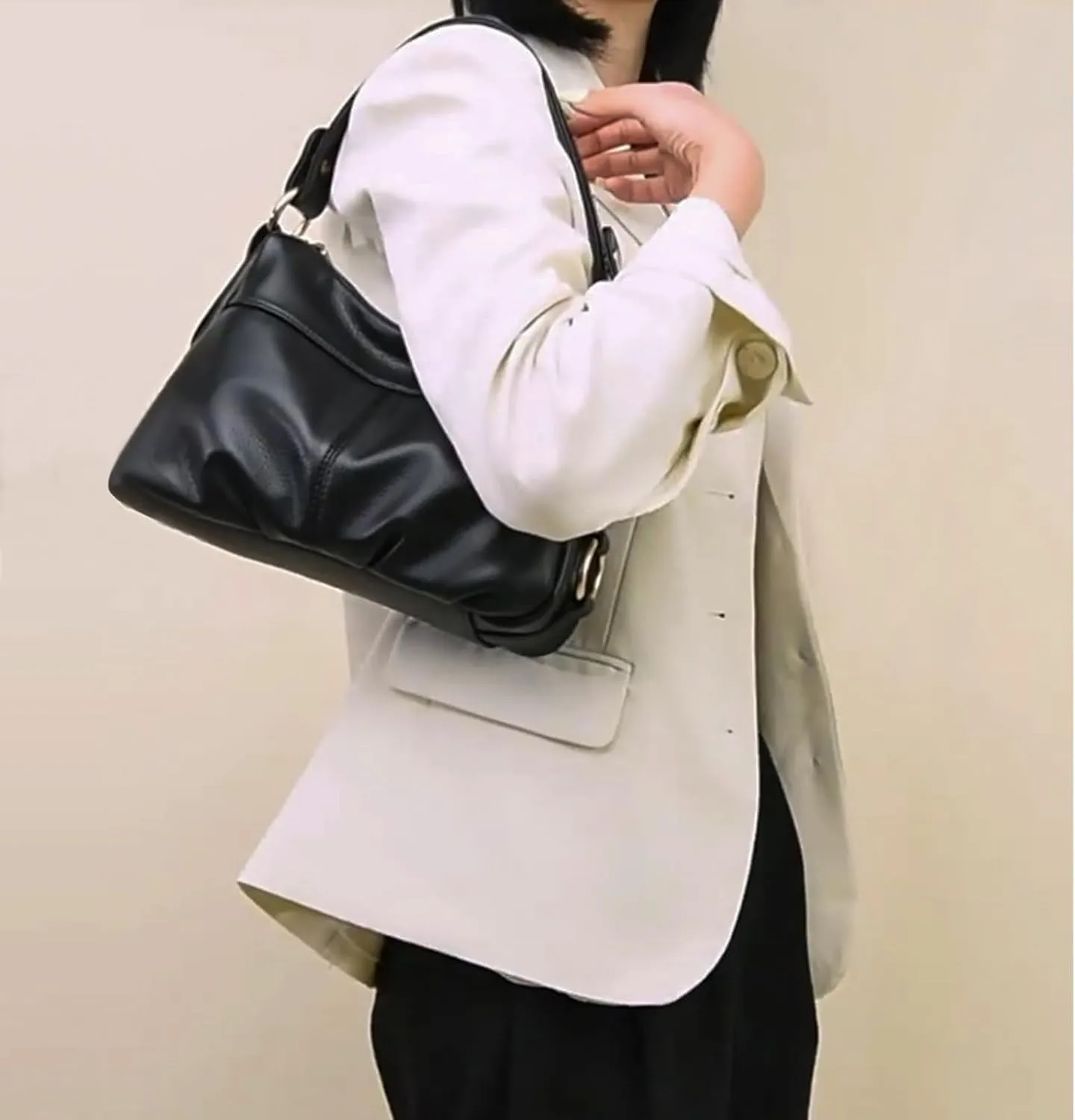 Hobo Bags for Women PU Leather Crossbody Purses Trendy Shoulder Handbag Tote Bag Satchel Bag