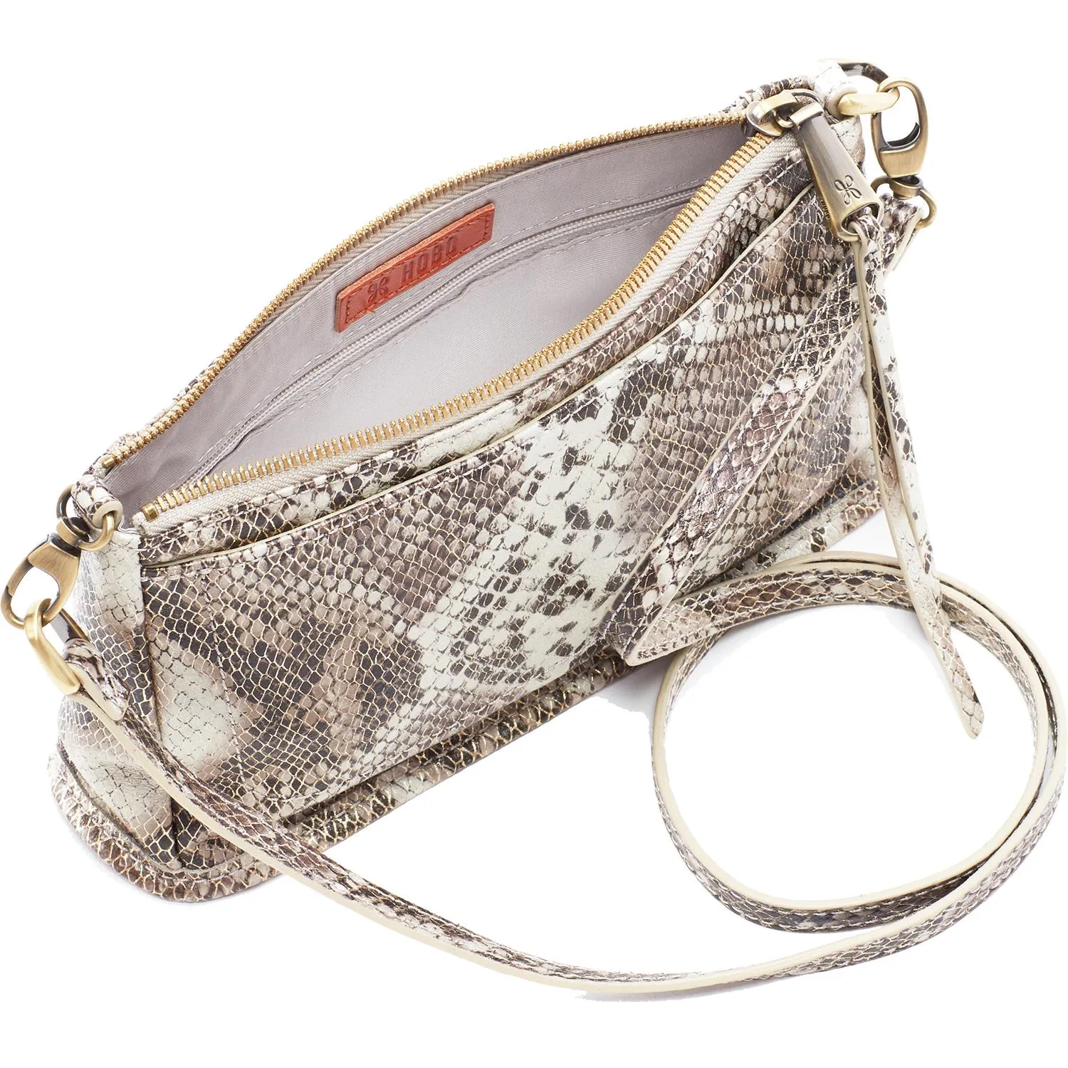 Hobo Cadence Platinum Shimmer Leather