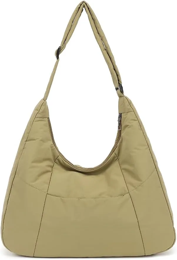 Hobo Crossbody Bags for Women, Puffer Tote Bag Quilted Shoulder Bag, Casual Puffer Purse for Travel