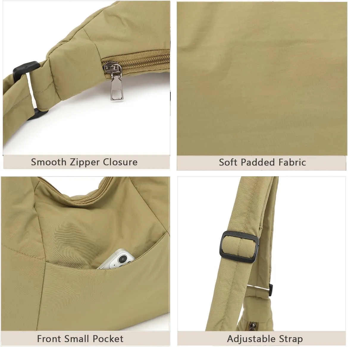 Hobo Crossbody Bags for Women, Puffer Tote Bag Quilted Shoulder Bag, Casual Puffer Purse for Travel