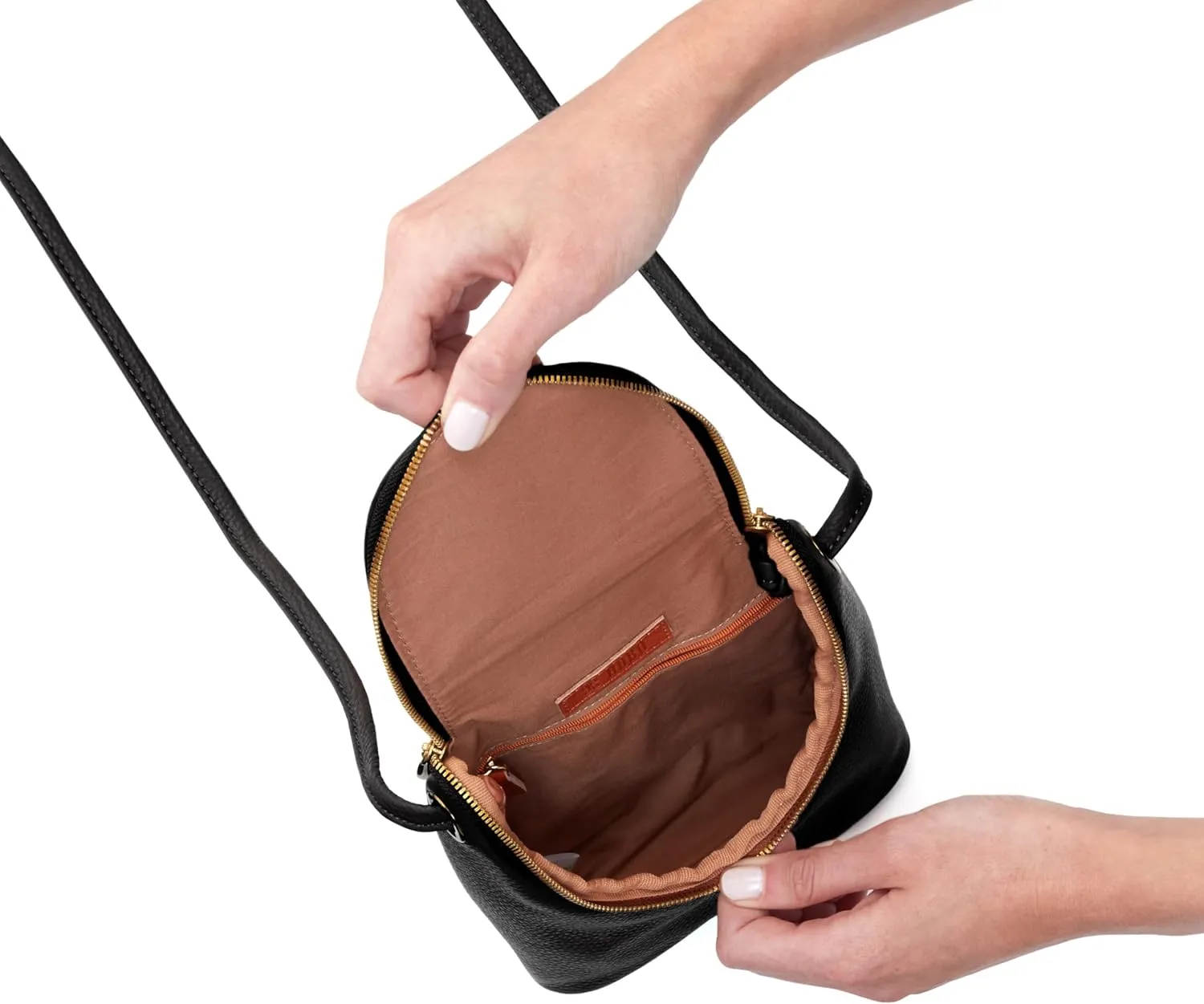 HOBO Fern Leather Crossbody Bag for Women, Purse With Adjustable Straps