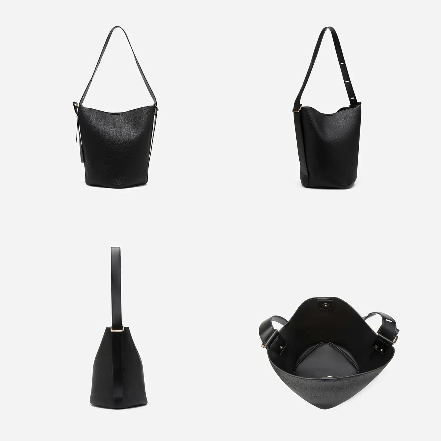 Hobo Purse, PU Leather Shoulder Bag, Tote Handbag for Work and Travel