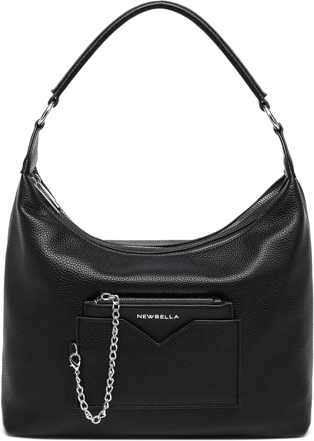 Hobo Purse, PU Leather Shoulder Bag, Tote Handbag for Work and Travel