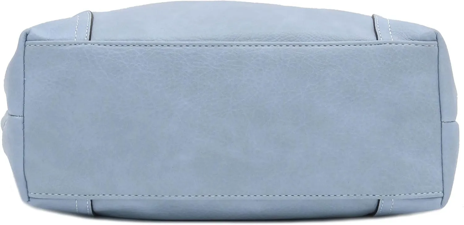Hobo Shoulder Bag with Big Snap Hook Hardware