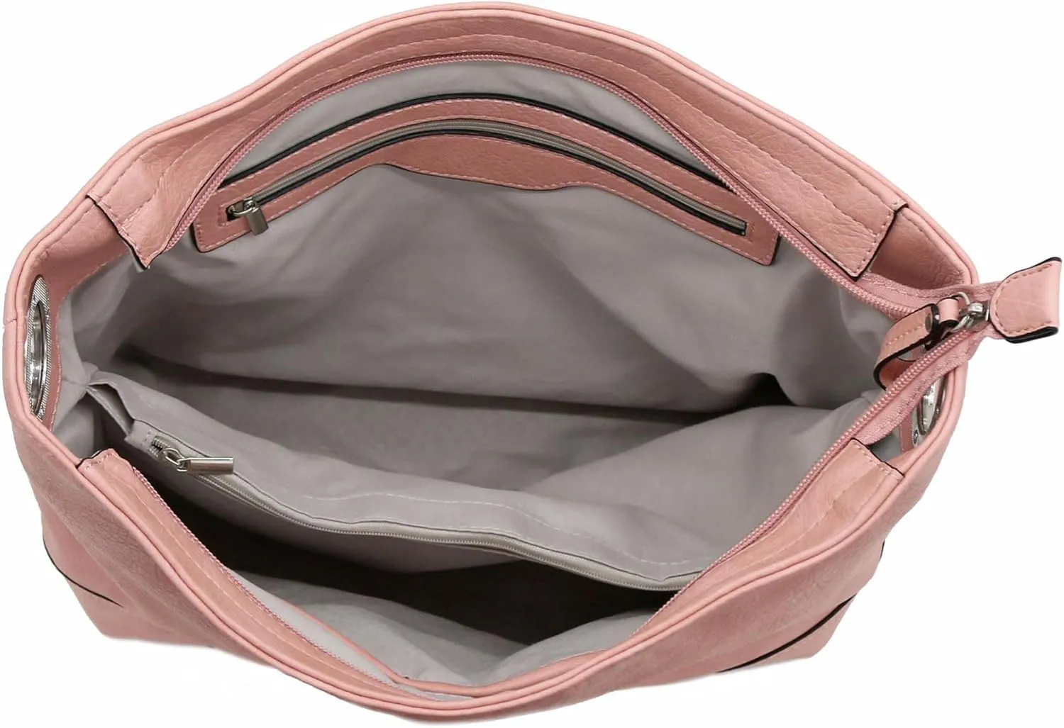 Hobo Shoulder Bag with Big Snap Hook Hardware