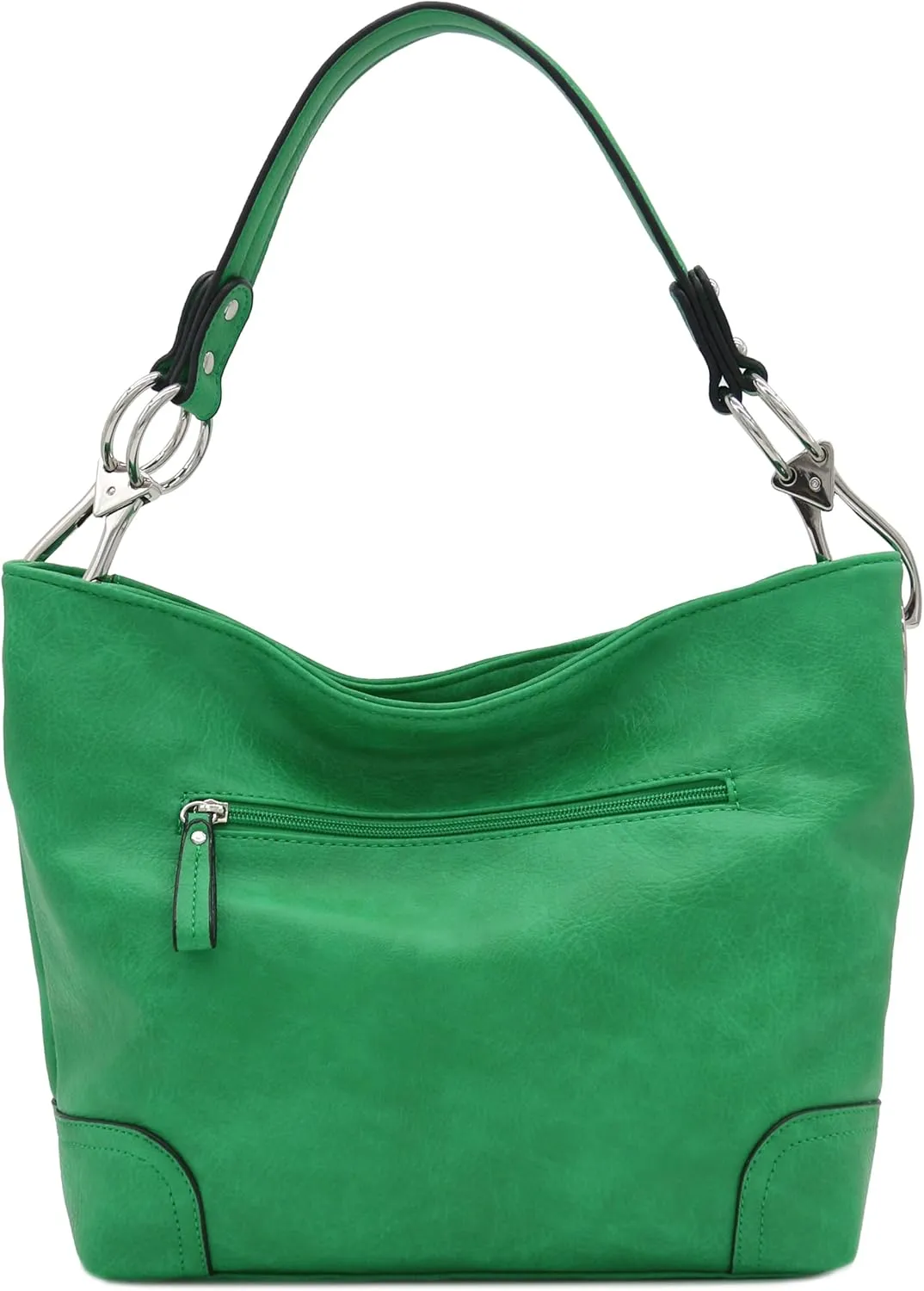 Hobo Shoulder Bag with Big Snap Hook Hardware
