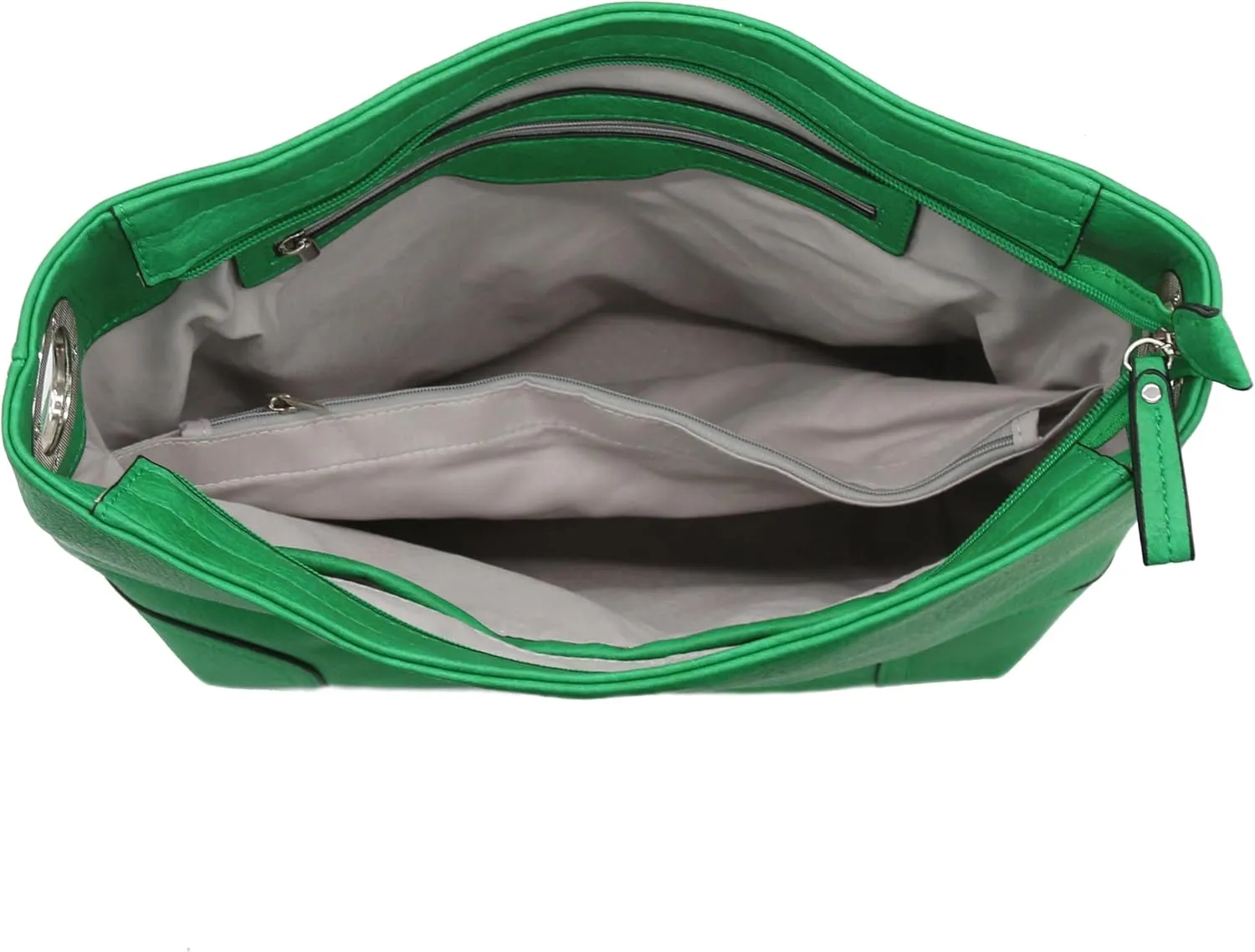Hobo Shoulder Bag with Big Snap Hook Hardware