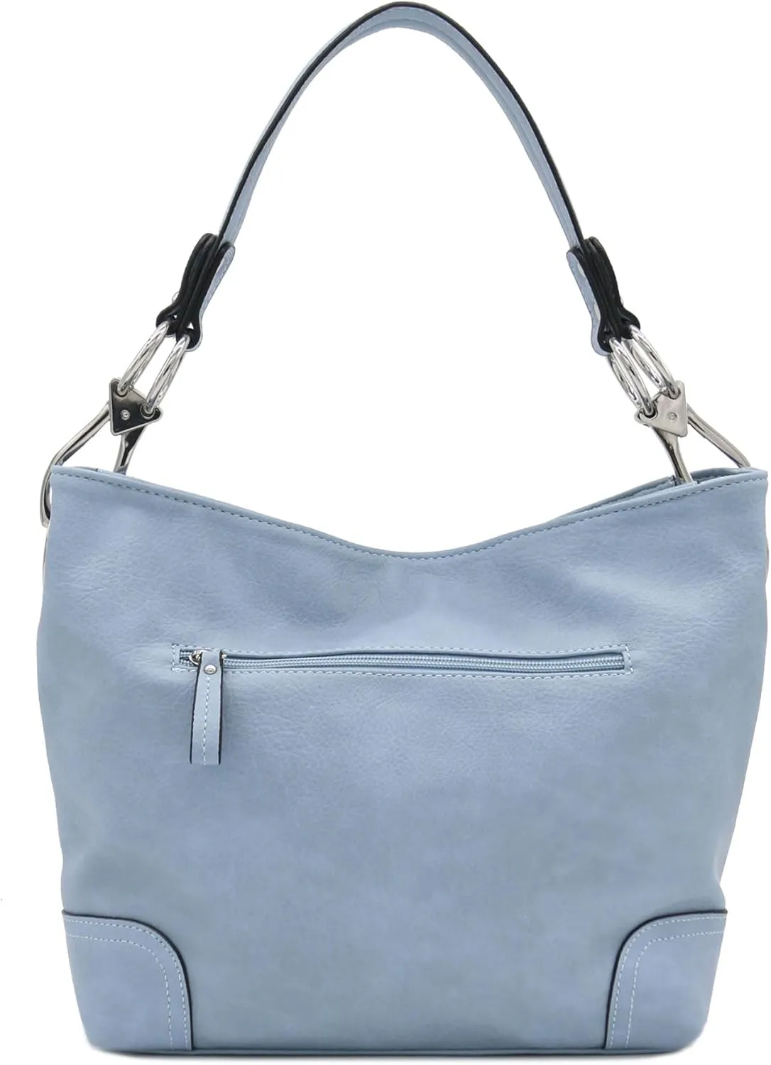Hobo Shoulder Bag with Big Snap Hook Hardware