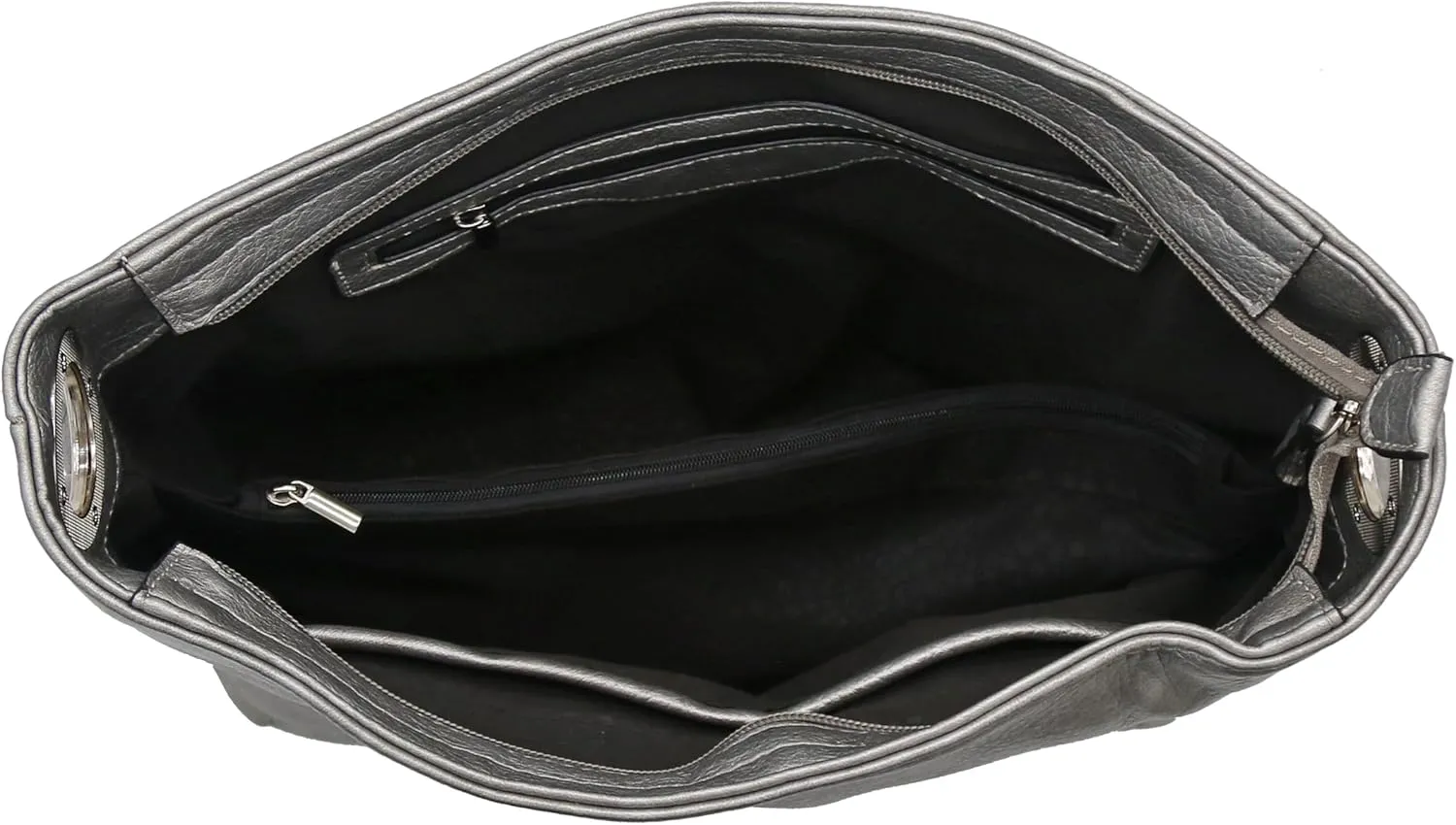 Hobo Shoulder Bag with Big Snap Hook Hardware